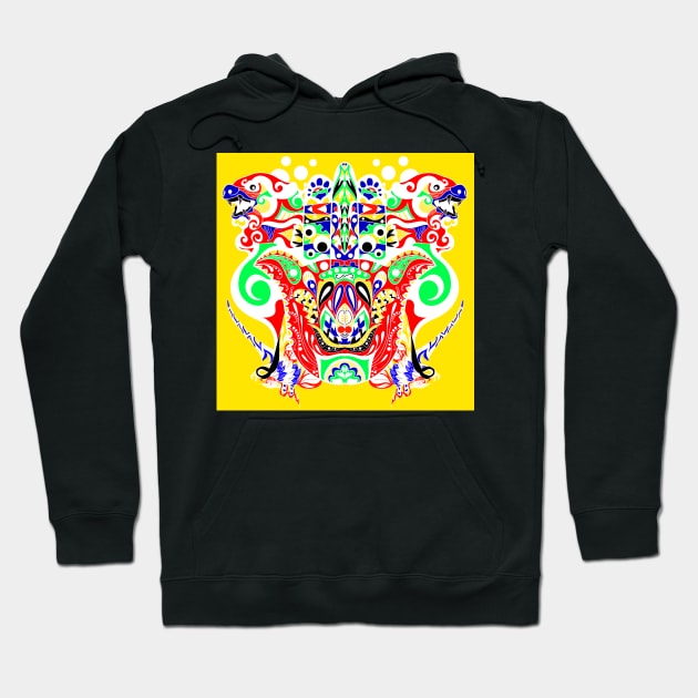 kaiju monsters madness ecopop mandala Hoodie by jorge_lebeau